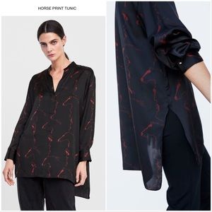 Abstract Horse Print Tunic